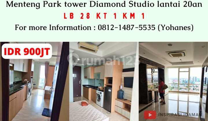 Apt Menteng Park Studio 1Br Lantai 27 Tower Diamond Apt Menteng Park Studio 1Br Lantai 27 Tower Diamond