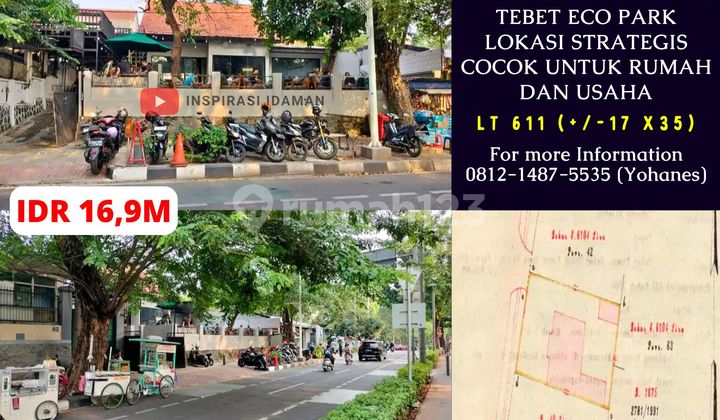 Tanah Depan Taman Tebet Eco Park Lokasi Strategis Cocok untuk Rumah dan Usaha Tanah Depan Taman Tebet Eco Park Lokasi Strategis Cocok untuk Rumah dan Usaha
