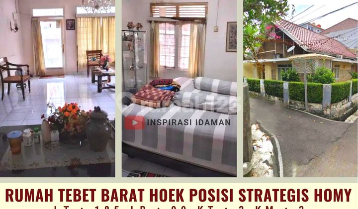 Rumah Tebet Barat Hoek posisi Strategis jalan 2 mobil 1