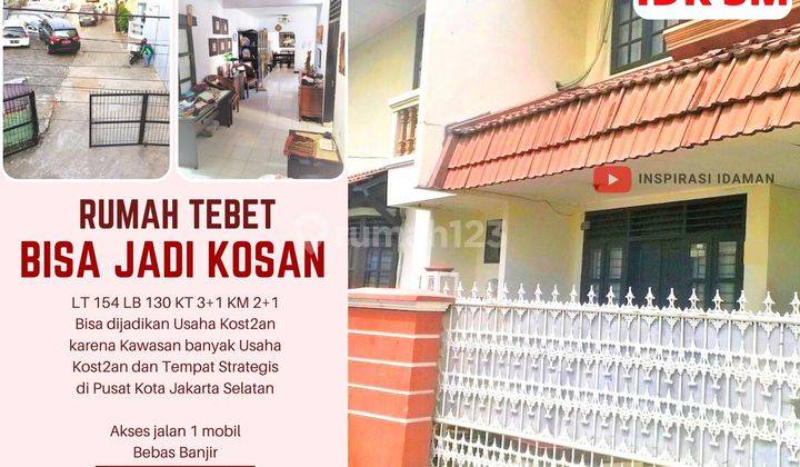 Jual Cepat Rumah 2 Lantai Akses Jalan 1 Mobil di Tebet Saharjo 1