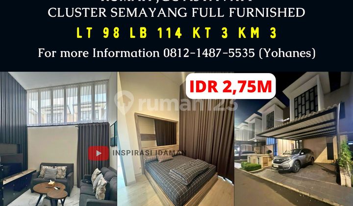 Rumah Jgc Asya 7X14 Cluster Semayang Full Furnished