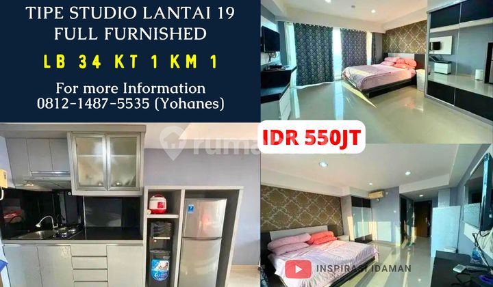 Apartemen The Hive Tipe Studio Lantai 19 Full Furnished Apartemen The Hive Tipe Studio Lantai 19 Full Furnished