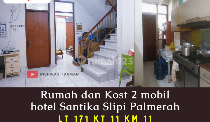 Rumah Dan Kost 171mtr 2 Mobil Hotel Santika Slipi Palmerah 1