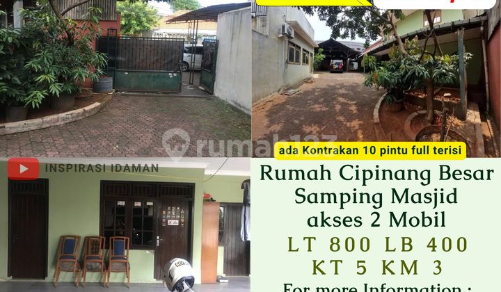 Rumah Cipinang Jaya 20X40mtr Samping Masjid Akses 2 Mobil Rumah Cipinang Jaya 20X40mtr Samping Masjid Akses 2 Mobil
