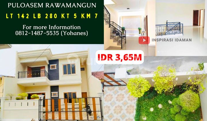 Rumah 2 Lantai Siap Huni Puloasem Rawamangun Rumah 2 Lantai Siap Huni Puloasem Rawamangun