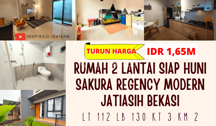 Jual Cepat Perumahan Sakura Regency Modern 2 Lantai Siap Huni Jatiasih Bekasi 1