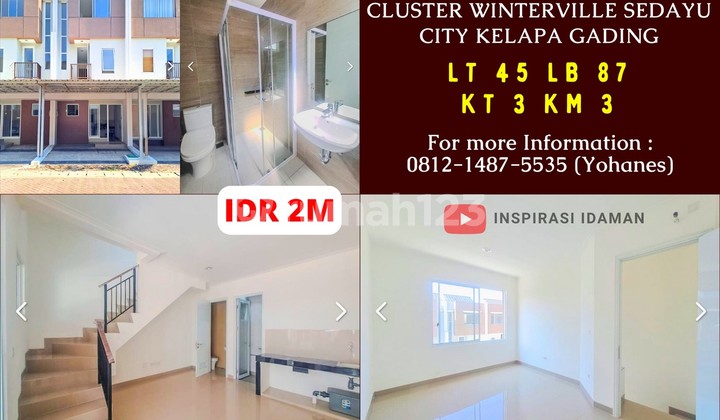 Rumah 3 Lantai Type Azalea Cluster Winterville Sedayu City Kelapa Gading Rumah 3 Lantai Type Azalea Cluster Winterville Sedayu City Kelapa Gading