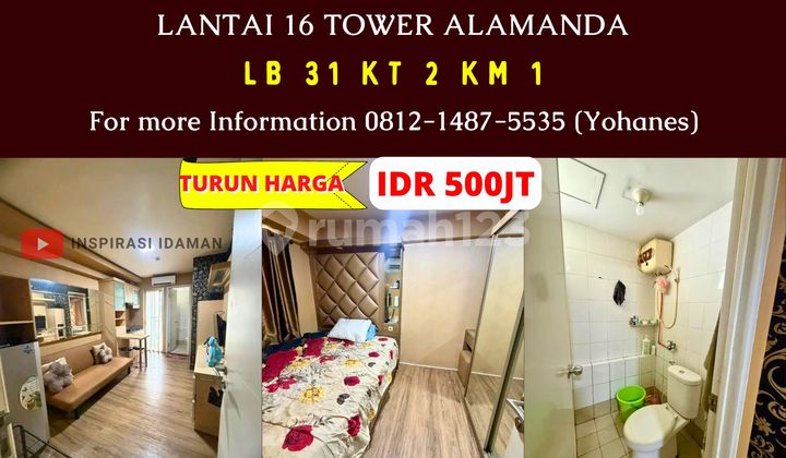 Apartemen Bassura 2Br Lantai 16 Tower Alamanda Siap Huni Apartemen Bassura 2Br Lantai 16 Tower Alamanda Siap Huni
