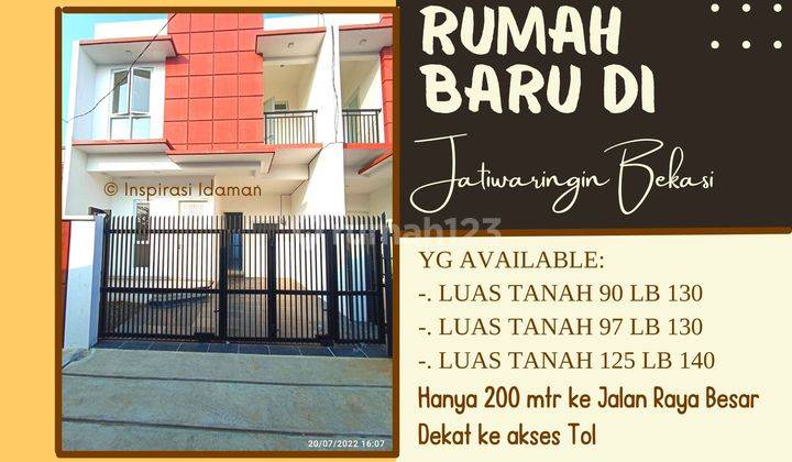 Rumah Baru 2 Lantai di Jatiwaringin Bekasi 1