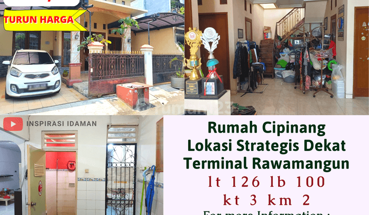 Rumah Cipinang akses 2 mobil lokasi Strategis Dekat Terminal Rawamangun 1