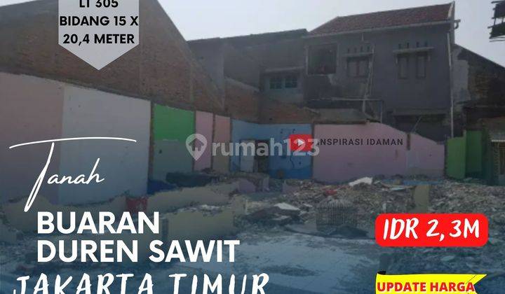 Kavling Tanah Buaran 305 m² Duren Sawit 1