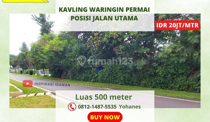 Kavling Tanah Waringin Permai Lt 500m2 Komplek Tni Au 1