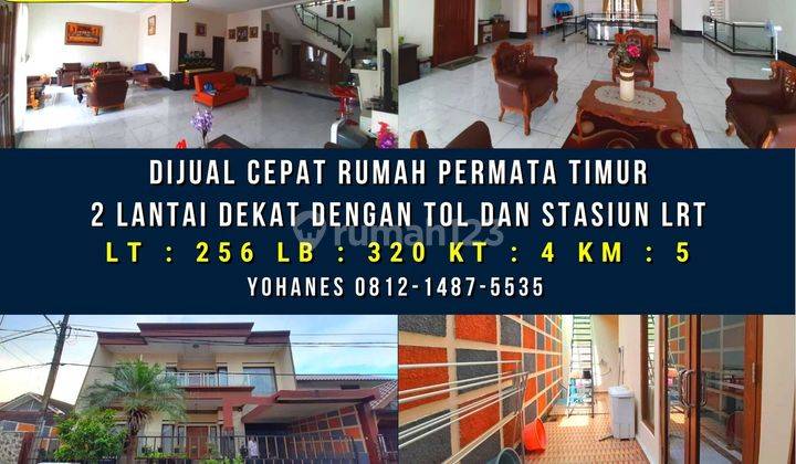 Pondok Kelapa Rumah Permata Timur Dekat Dengan Tol Dan Stasiun Lrt 1