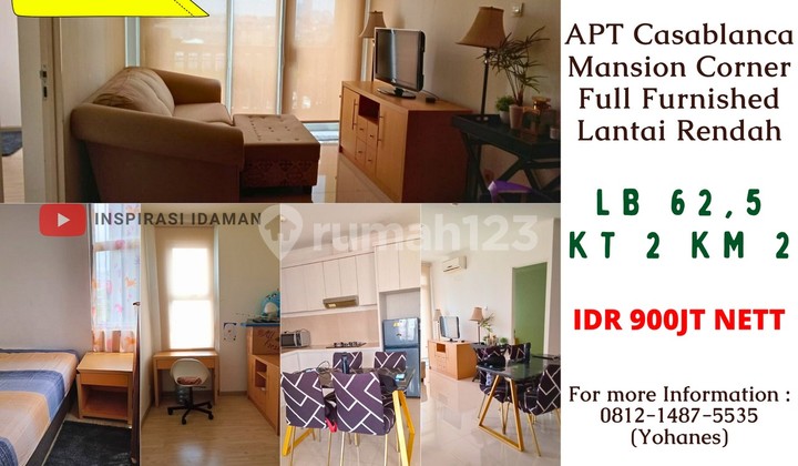 Casablanca Mansion Termurah 62,5Mtr Corner 3Br Lantai 7 Semifurnish Casablanca Mansion Termurah 62,5Mtr Corner 3Br Lantai 7 Semifurnish