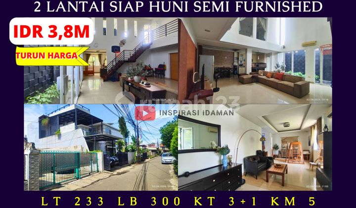 Rumah Pisangan Rawamangun 233Mtr 2 Lantai Siap Huni Semi Furnished Rumah Pisangan Rawamangun 233Mtr 2 Lantai Siap Huni Semi Furnished