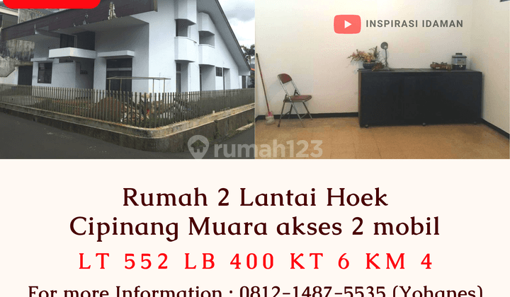 Rumah Hoek Cipinang Muara Akses 2 Mobil 1