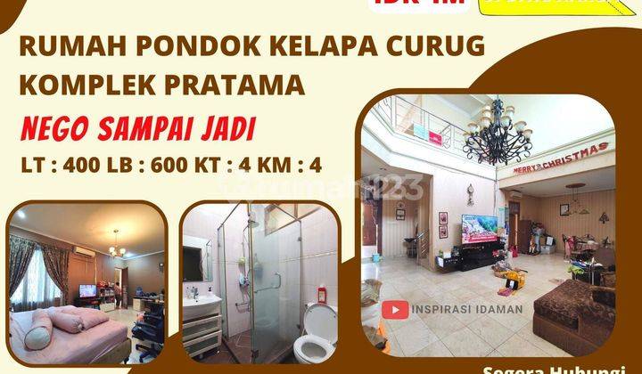 Rumah Pondok Kelapa Curug Komplek Pratama Duren Sawit 2