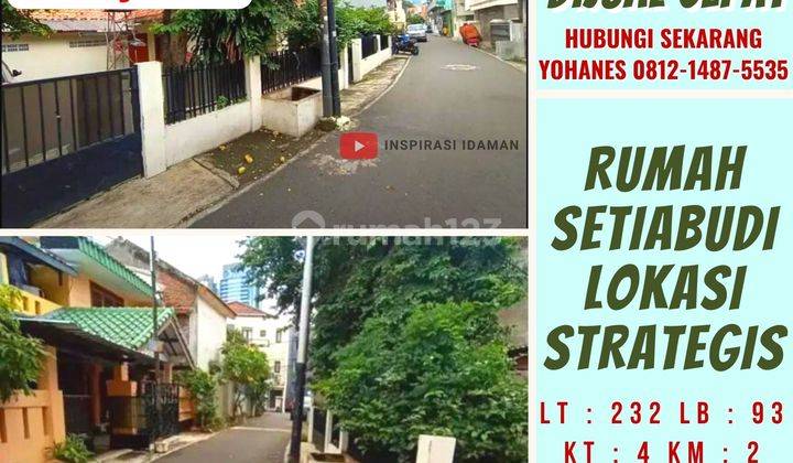 Jual Cepat Rumah Setiabudi Lokasi Strategis 1