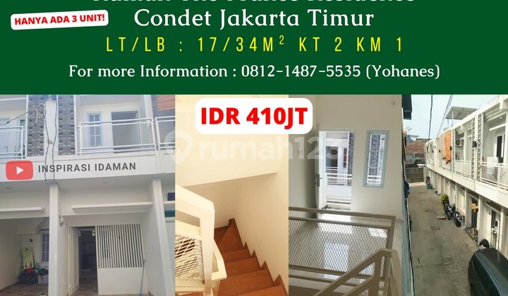 Dijual Rumah The France Residence Condet Jakarta Timur
