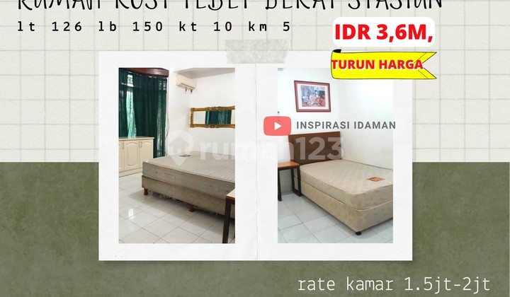 Rumah Kost 126Mtr 2Lantai 10Kt Dekat Stasiun Tebet Akses 2 Mobil Rumah Kost 126Mtr 2Lantai 10Kt Dekat Stasiun Tebet Akses 2 Mobil