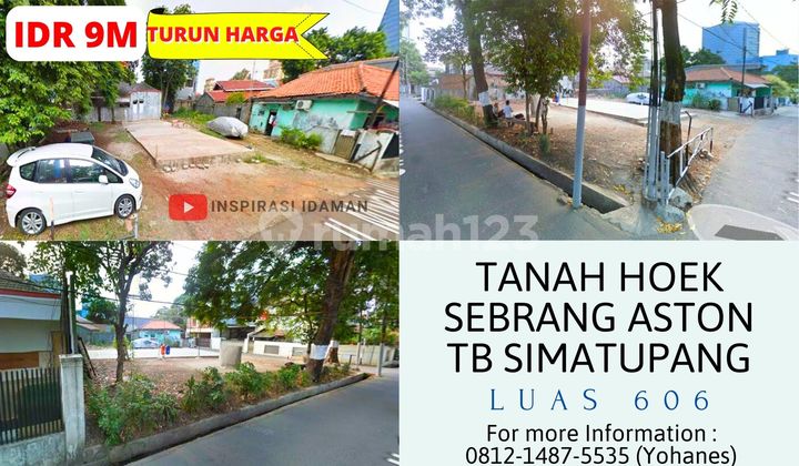 Jual Cepat Tanah Hoek Luas 606Mtr Sebrang Aston Tb Simatupang Jual Cepat Tanah Hoek Luas 606Mtr Sebrang Aston Tb Simatupang