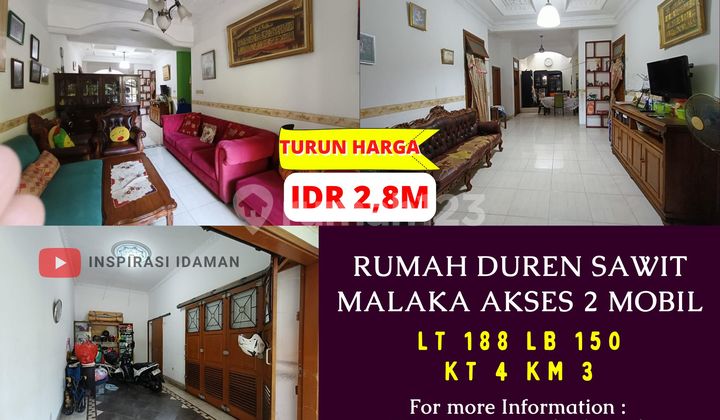 Rumah Duren Sawit Malaka 188Mtr Akses 2 Mobil Rumah Duren Sawit Malaka 188Mtr Akses 2 Mobil