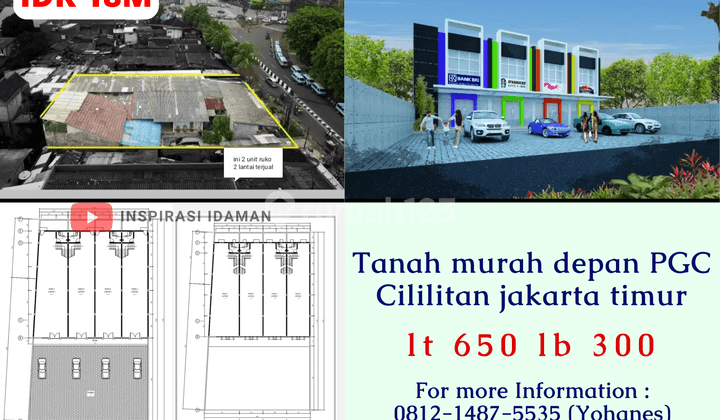 Jual Cepat Tanah Murah Depan Pgc Cililitan Jakarta Timur 1