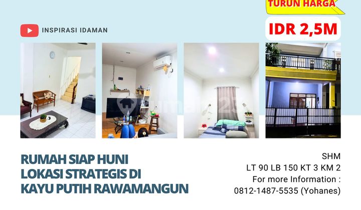 Rumah Siap Huni 90Mtr Minimalis Kayu Putih Rawamangun Rumah Siap Huni 90Mtr Minimalis Kayu Putih Rawamangun