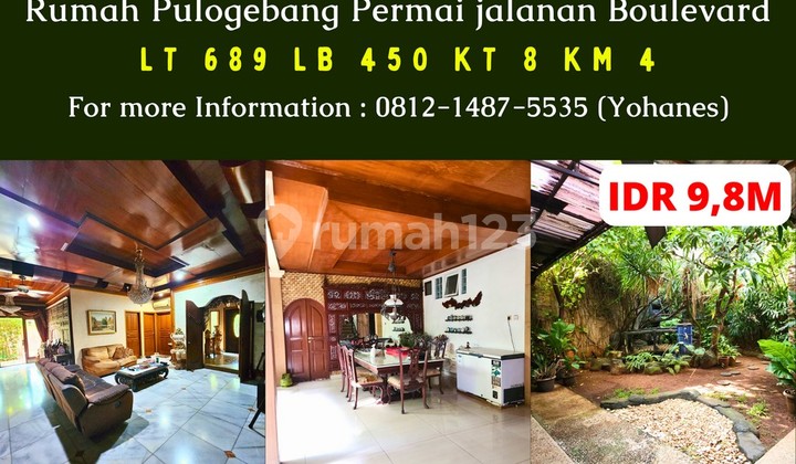 Rumah Pulogebang Permai 689Mtr Jalanan Boulevard Rumah Pulogebang Permai 689Mtr Jalanan Boulevard