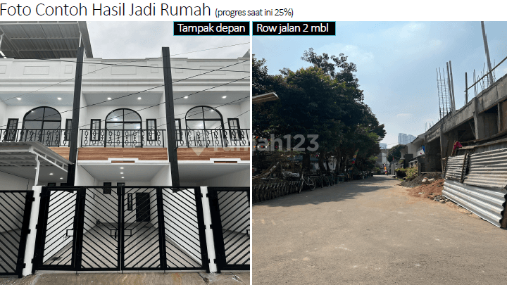 Rumah Baru Tanjung Duren akses jalan 2 mobil 2