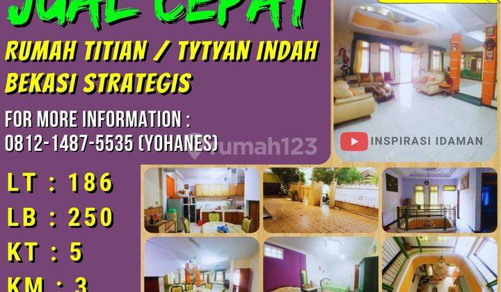 Turun Harga Rumah Tytyan Indah Lt186 Bekasi Strategis 1