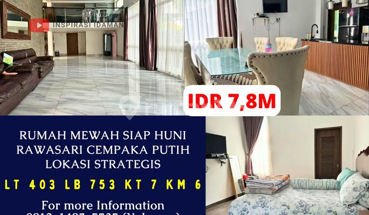 Rumah Mewah Siap Huni Rawasari Cempaka Putih Lokasi Strategis