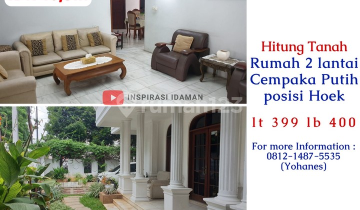 Cempaka Putih Timur 399Mtr House, Corner Position, Land Included.