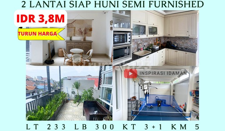 Rumah Pisangan Rawamangun 233Mtr 2 Lantai Siap Huni Semi Furnished Rumah Pisangan Rawamangun 233Mtr 2 Lantai Siap Huni Semi Furnished