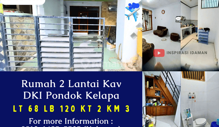 Jual Cepat Rumah Kav Dki Pondok Kelapa 2 Lantai 68mtr 1