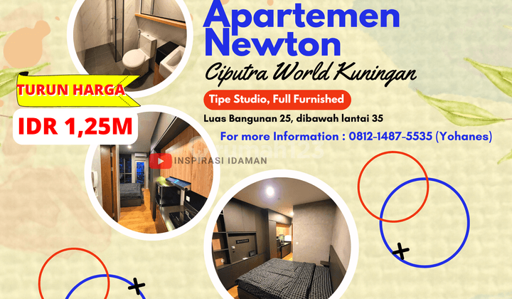 Apartemen Newton Ciputra World Kuningan Tipe Studio 1