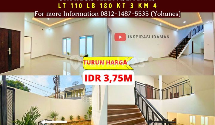 Rumah Baru Minimalis Hook Akses 2 Mobil, Strategis Tebet Asem Baris