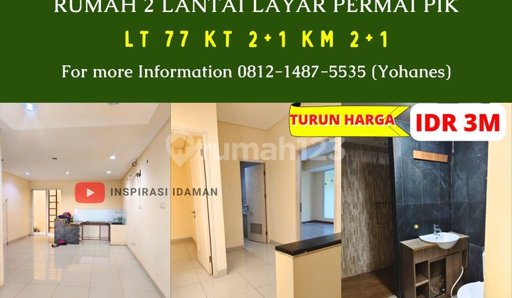 Rumah 2 Lantai 77Mtr Layar Permai Pik Rumah 2 Lantai 77Mtr Layar Permai Pik
