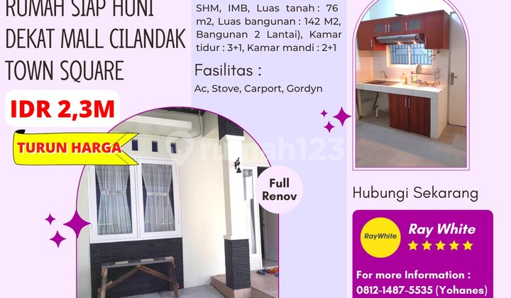 Rumah Siap Huni Minimalis Komplek Dekat Mall Cilandak Town Square Rumah Siap Huni Minimalis Komplek Dekat Mall Cilandak Town Square