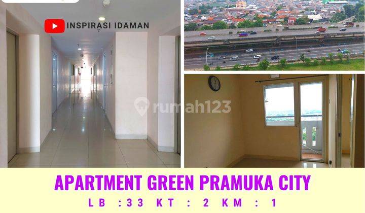 Jual Cepat Apartment Green Pramuka Tower Penelope View Jalan 2BR 1