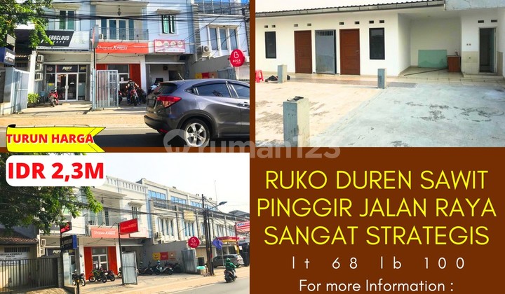 Ruko Duren Sawit 2,5 Lantai di Jalan Raya Sangat Strategis Ruko Duren Sawit 2,5 Lantai di Jalan Raya Sangat Strategis