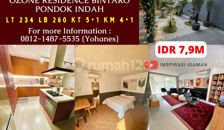 Rumah Estetik Premium Luas 234M² Ozone Residence Bintaro Pondok Indah Rumah Estetik Premium Luas 234M² Ozone Residence Bintaro Pondok Indah