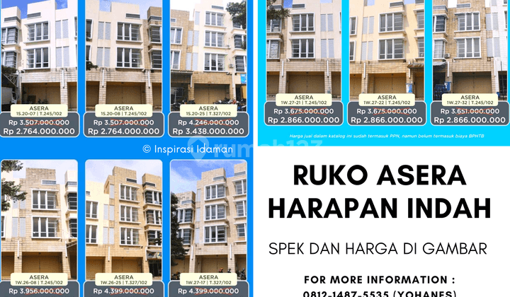 Ruko Asera Harapan Indah 1