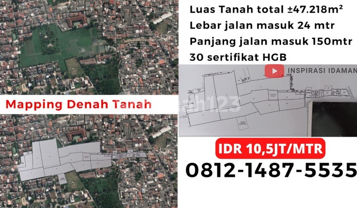 Tanah Kavling 4Ha Utk Perumahan Dekat Kelapa Gading Area Cakung Tanah Kavling 4Ha Utk Perumahan Dekat Kelapa Gading Area Cakung