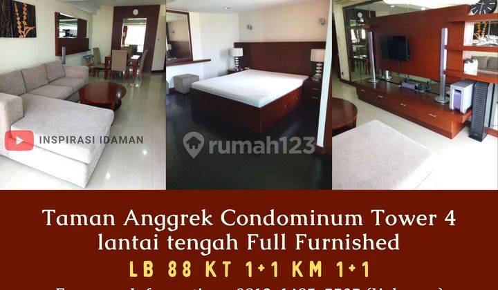 Jual Cepat Taman Anggrek Condominium Tower 4 Lantai Tengah Full Furnished 1