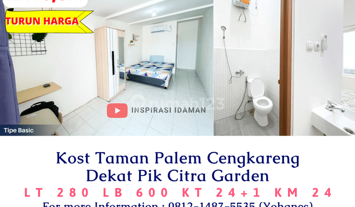 Kost 28 Kamar Token Taman Palem Cengkareng Akses Pik Citra Garden 1