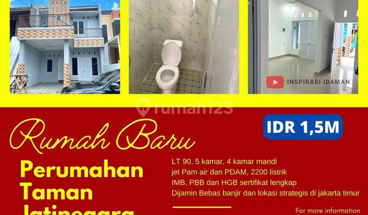 Rumah Baru Perumahan Taman Jatinegara 1