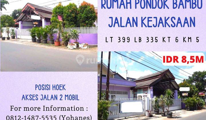 Jual Cepat Rumah Pondok Bambu Jalan Kejaksaan Jakarta Timur 1