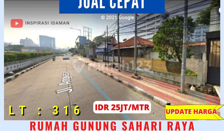 Rumah Tua Area Gunung Sahari Raya Zona Komersial K1 8 Lantai 1