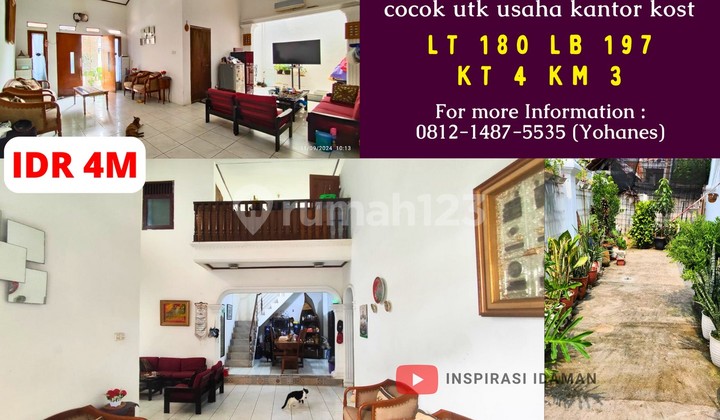 Kramat Jaya 180Mtr House Next to Mosque, Lega Street, Suitable for Business, Office / Boarding House